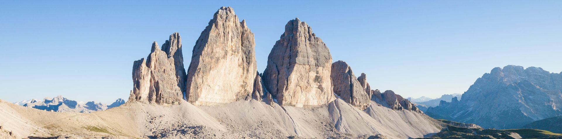 Beliebtes Wanderziel - Drei Zinnen, Südtirol Beliebtes Wanderziel - Drei Zinnen, Südtirol